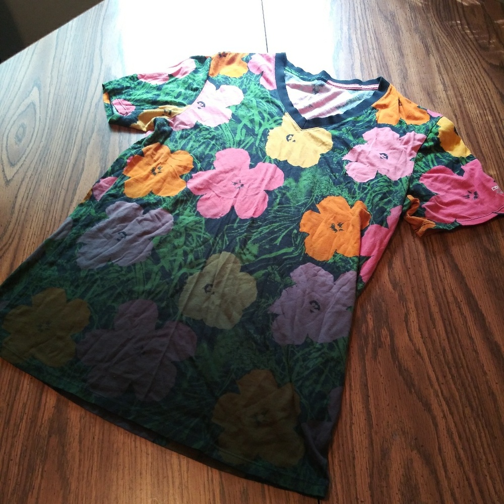 CONVERSE Andy Warhol Collection Floral V-Neck
